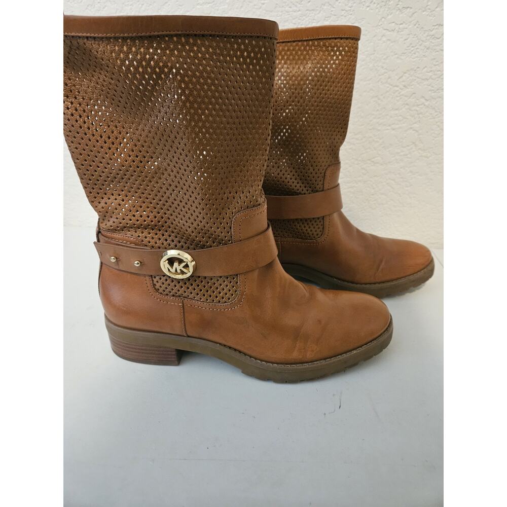 Michael Kors Daria Mid Calf Boots Brown Women's Size 8M - Picture 4 of 13